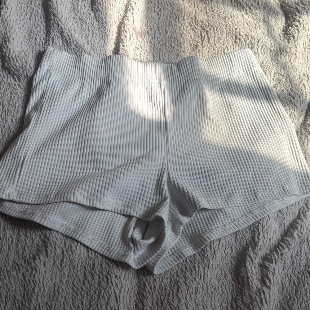 Garage Women's Ribbed Cream Shorts